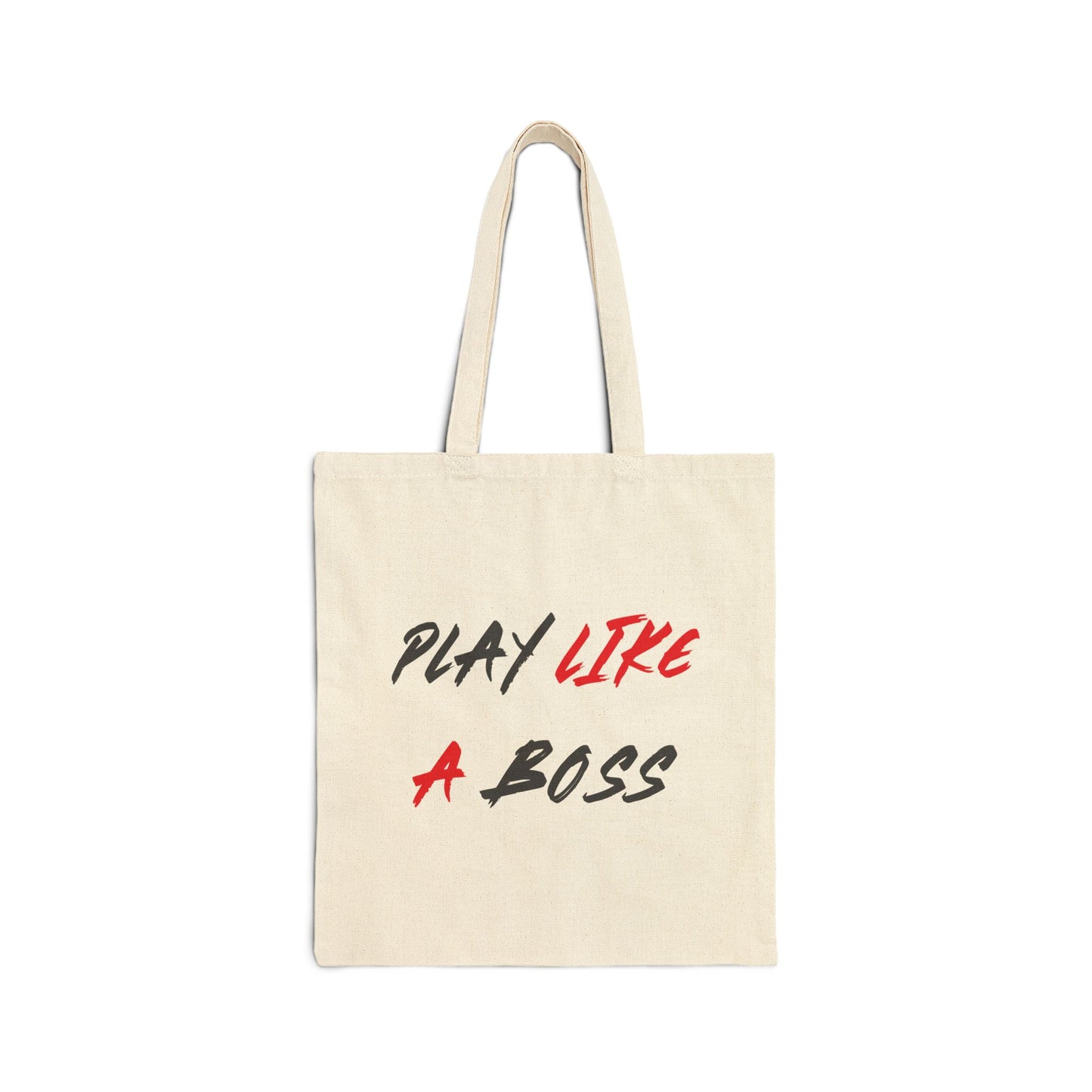 Baseball 'Play Like a Boss' Cotton Canvas Tote — Sports Coach Gift