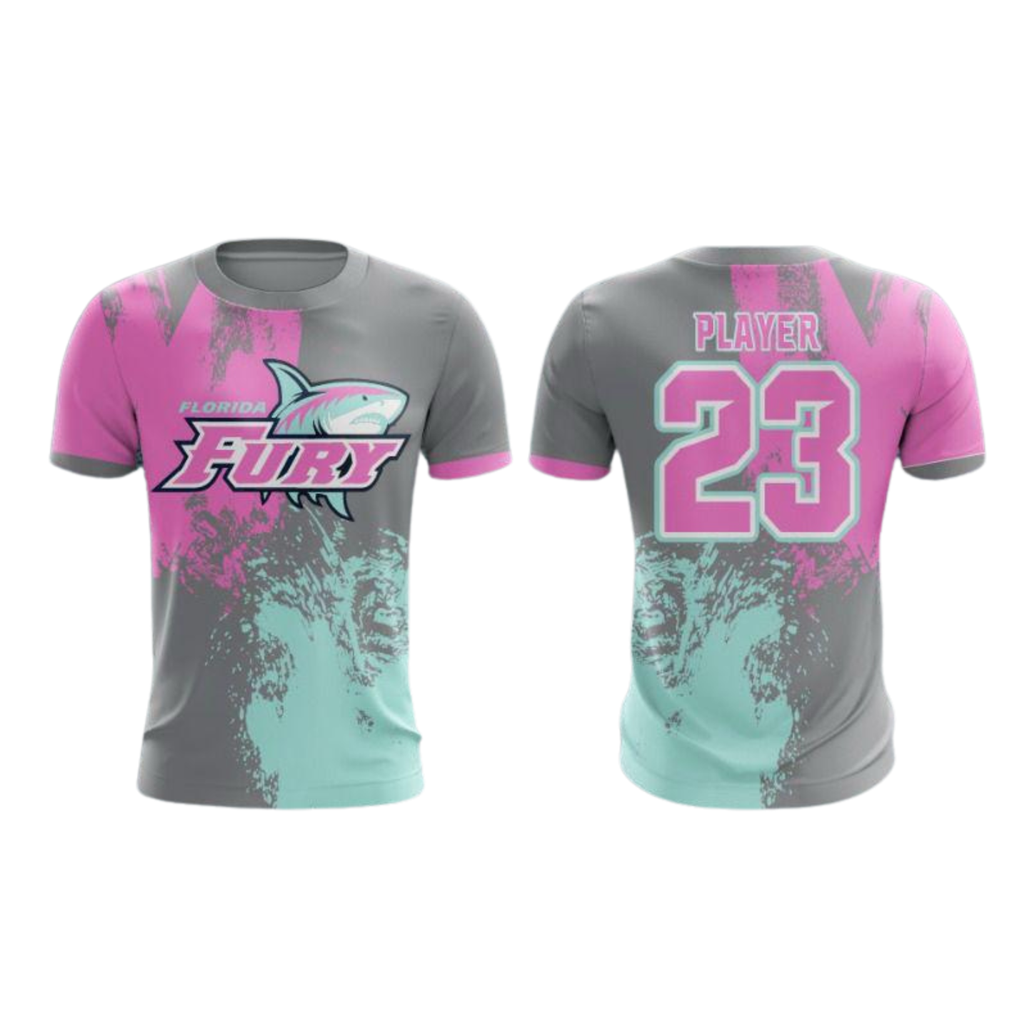 Gray Splatter Performance Tee