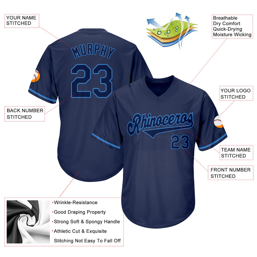 Custom Pink Powder Blue Personalized Raglan Sleeves Authentic Pullover Baseball Jersey image 3