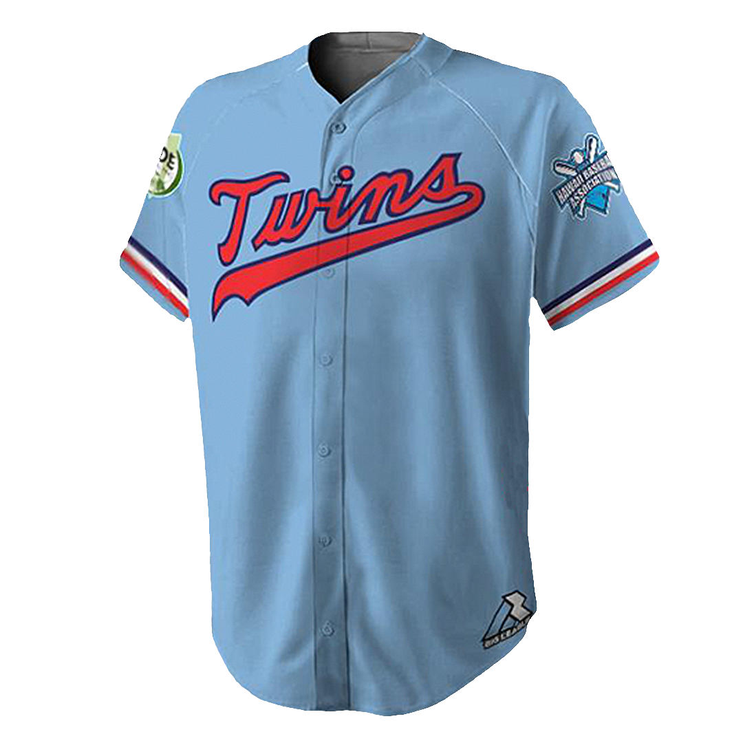 Twins Full Button - Baseball