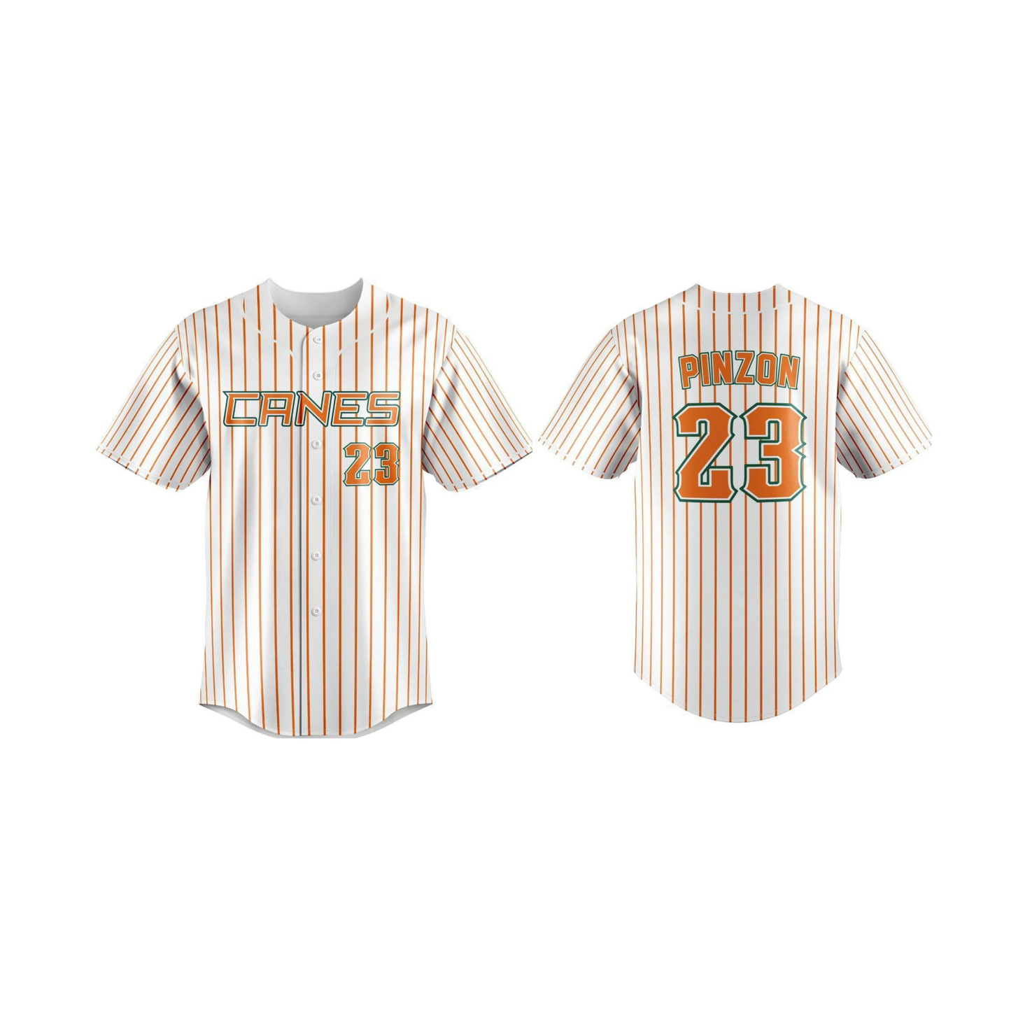 Button Up Jersey - PINSTRIPE