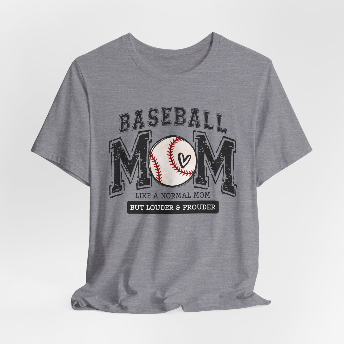 Funny Mom Baseball Tee, Loud Mama Shirt, Mother's Day Gift, Mom Life Apparel, Unisex Jersey Short Sleeve Tee