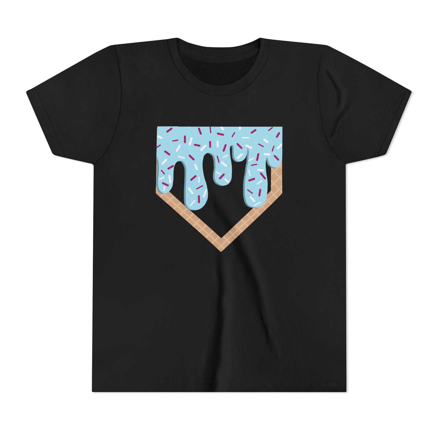 Youth T-Shirt Home Plate Ice cream Drip Tee