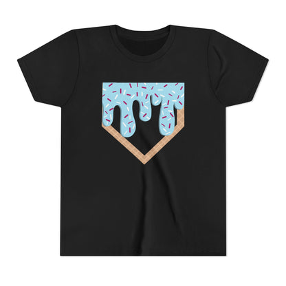 Youth T-Shirt Home Plate Ice cream Drip Tee