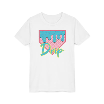 Home Plate Waffle Cone Drip Youth Tee