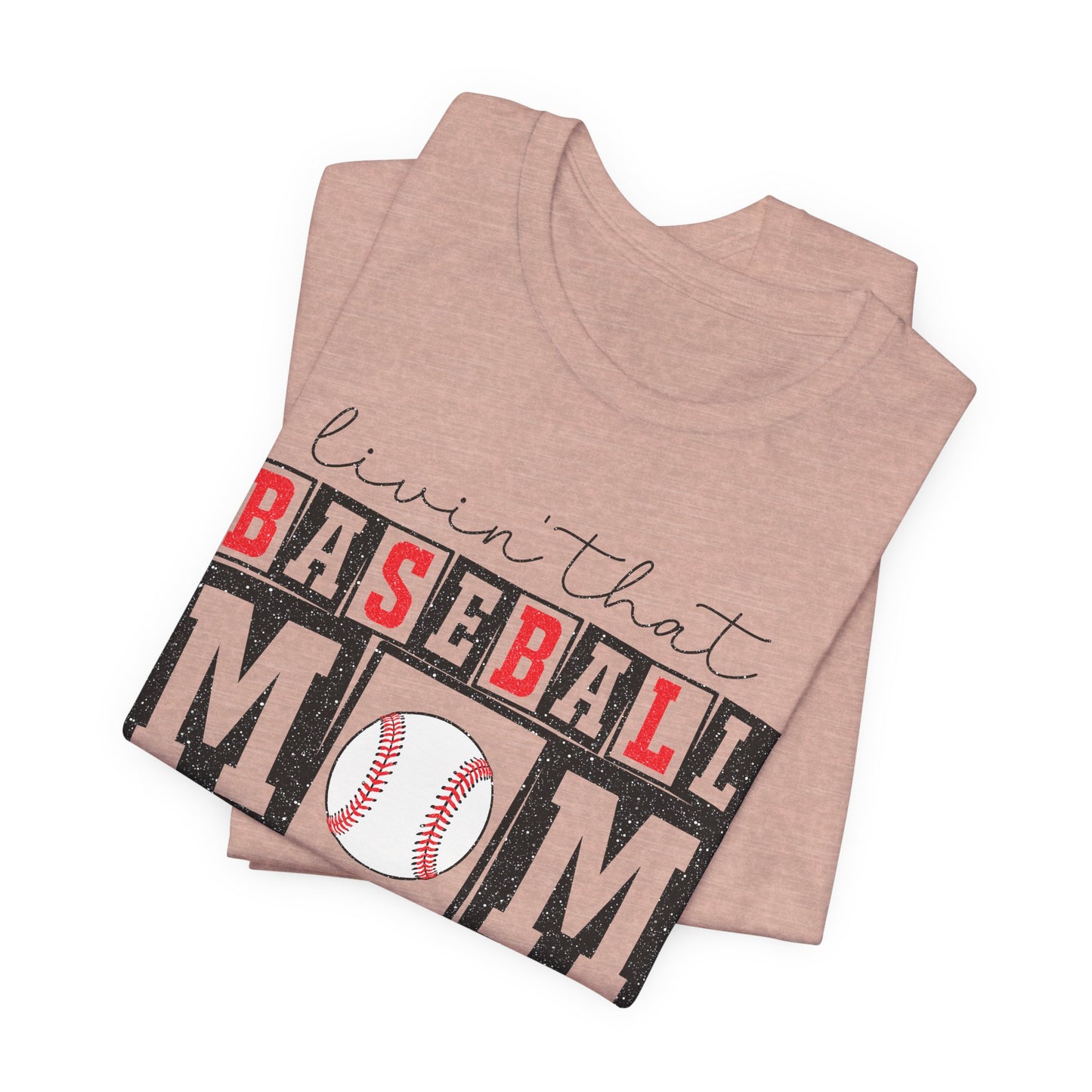 Baseball Mom Life Tee - Unisex Jersey Short Sleeve Tee, Sports Mom T-Shirt, Baseball Season Gift, Family Matching Outfits, Soft Cotton