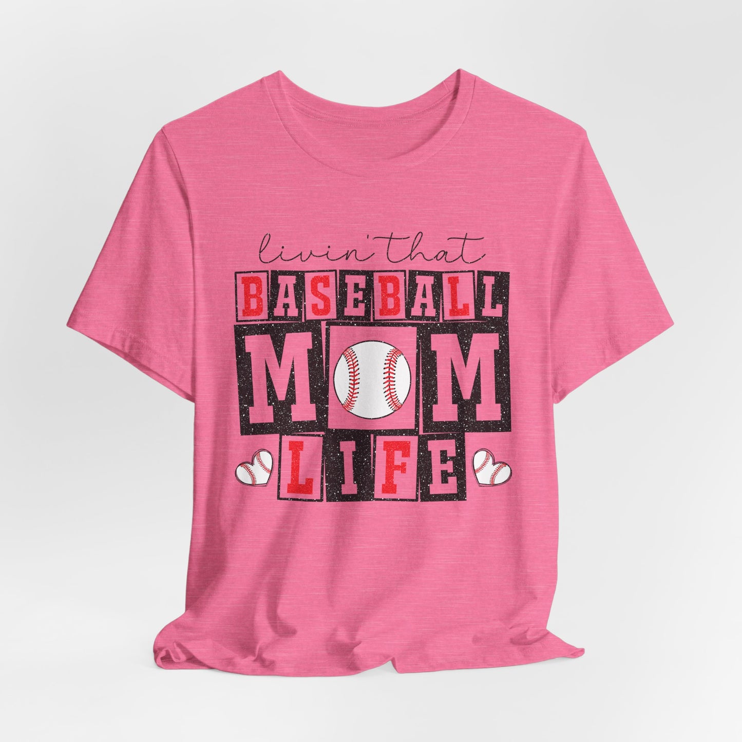Baseball Mom Life Tee - Unisex Jersey Short Sleeve Tee, Sports Mom T-Shirt, Baseball Season Gift, Family Matching Outfits, Soft Cotton