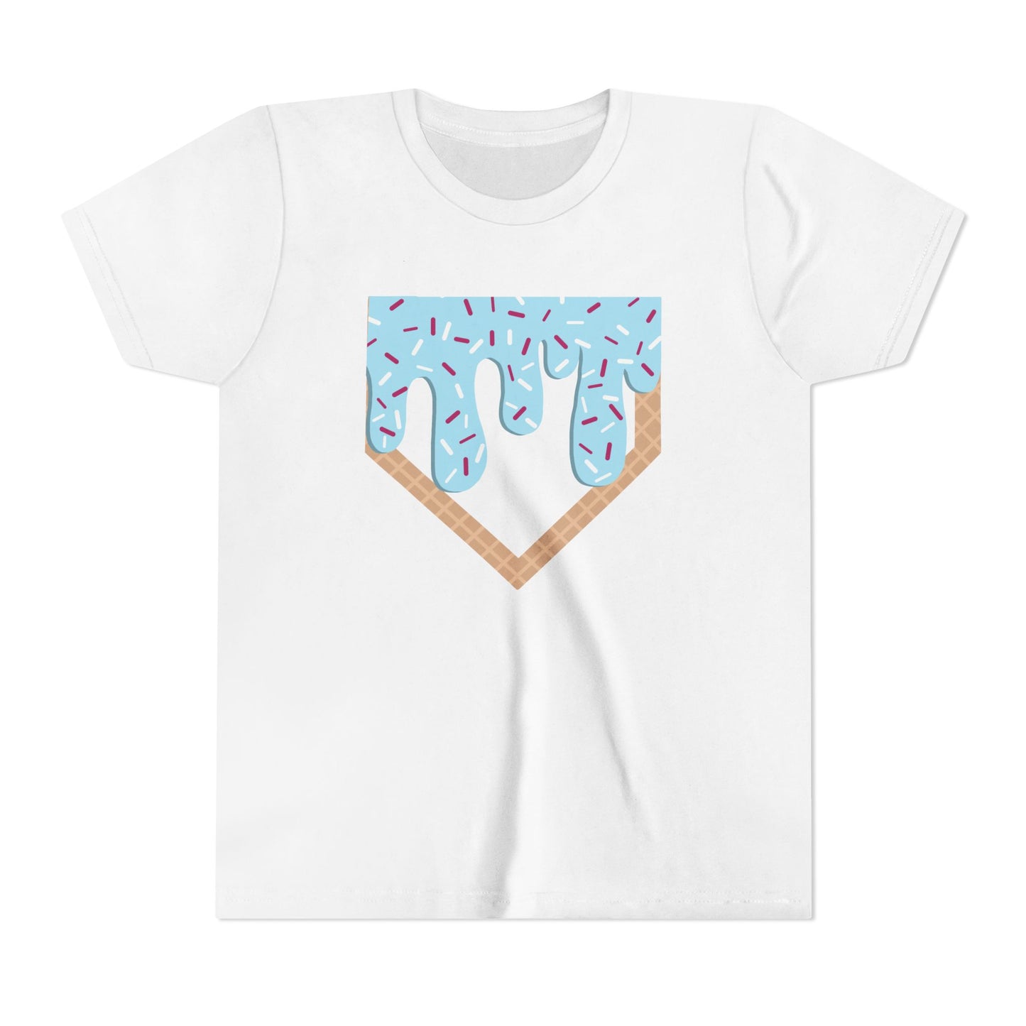 Youth T-Shirt Home Plate Ice cream Drip Tee