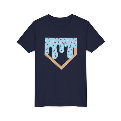 Youth T-Shirt Home Plate Ice cream Drip Tee
