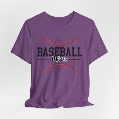 Baseball Mom Unisex Tee, Sports Fan Shirt, Team Mom T-Shirt, Mother's Day Gift, Game Day Apparel, Baseball Mom Shirt