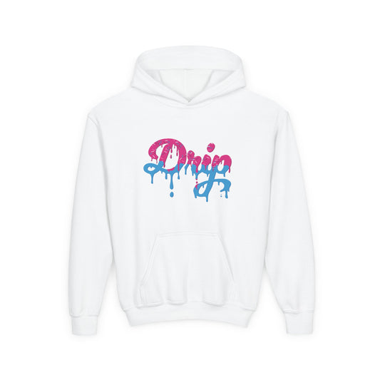 Home Plate Waffle Cone Drip Youth Hoodie