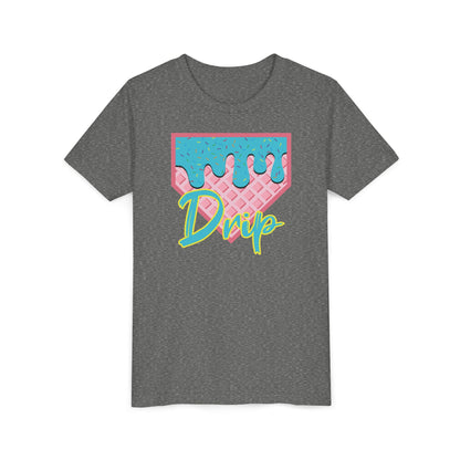 Home Plate Waffle Cone Drip Youth Tee