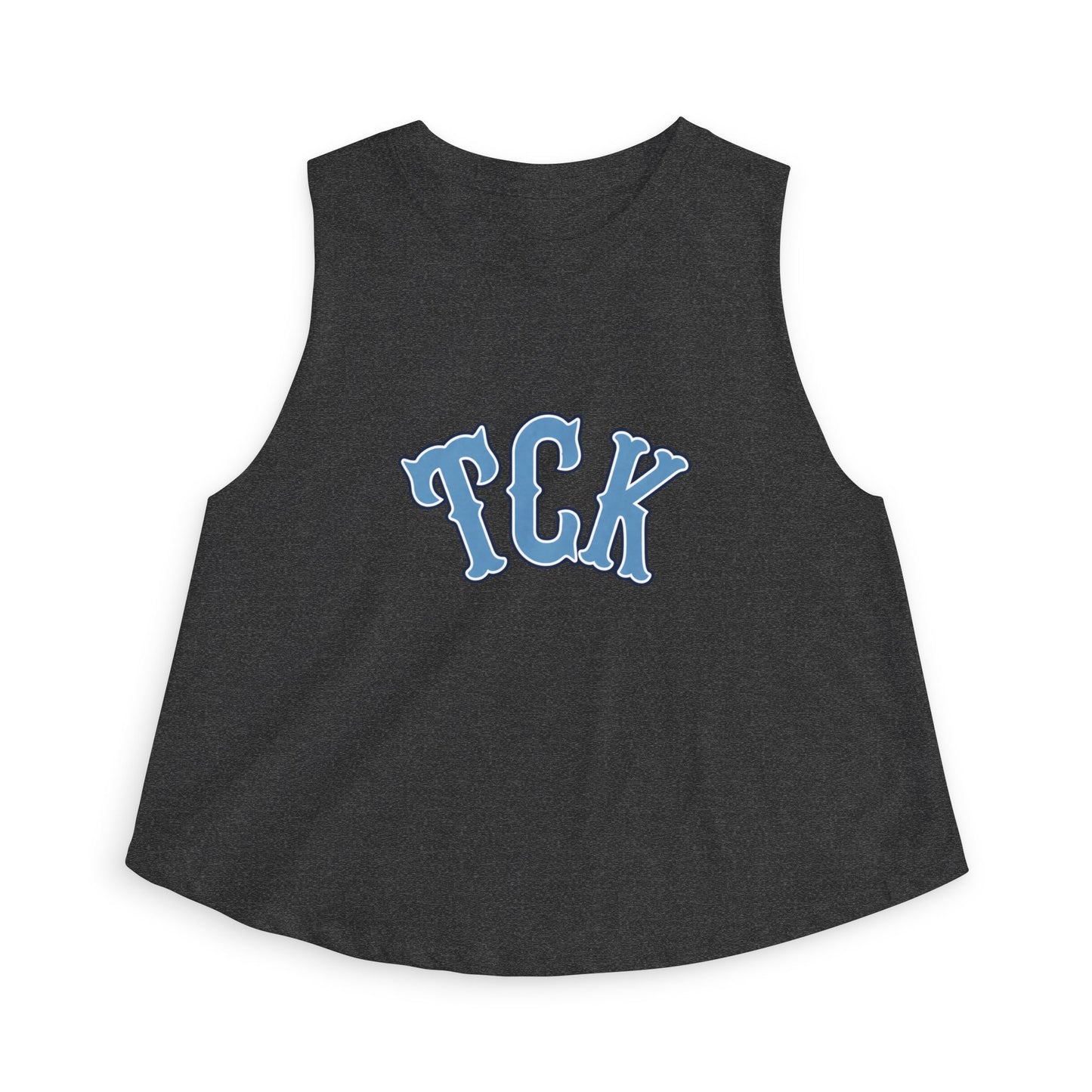 TCK Crop Top — Vintage Lettering Athletic Tank Top for Women