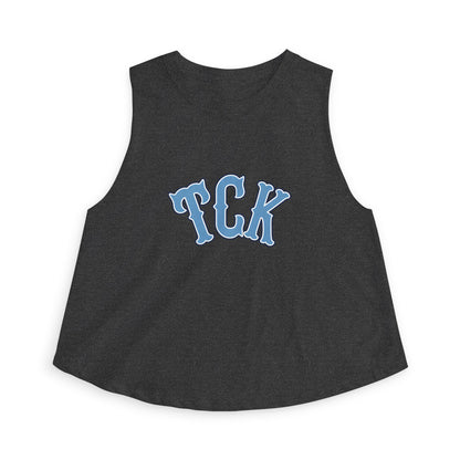 TCK Crop Top — Vintage Lettering Athletic Tank Top for Women