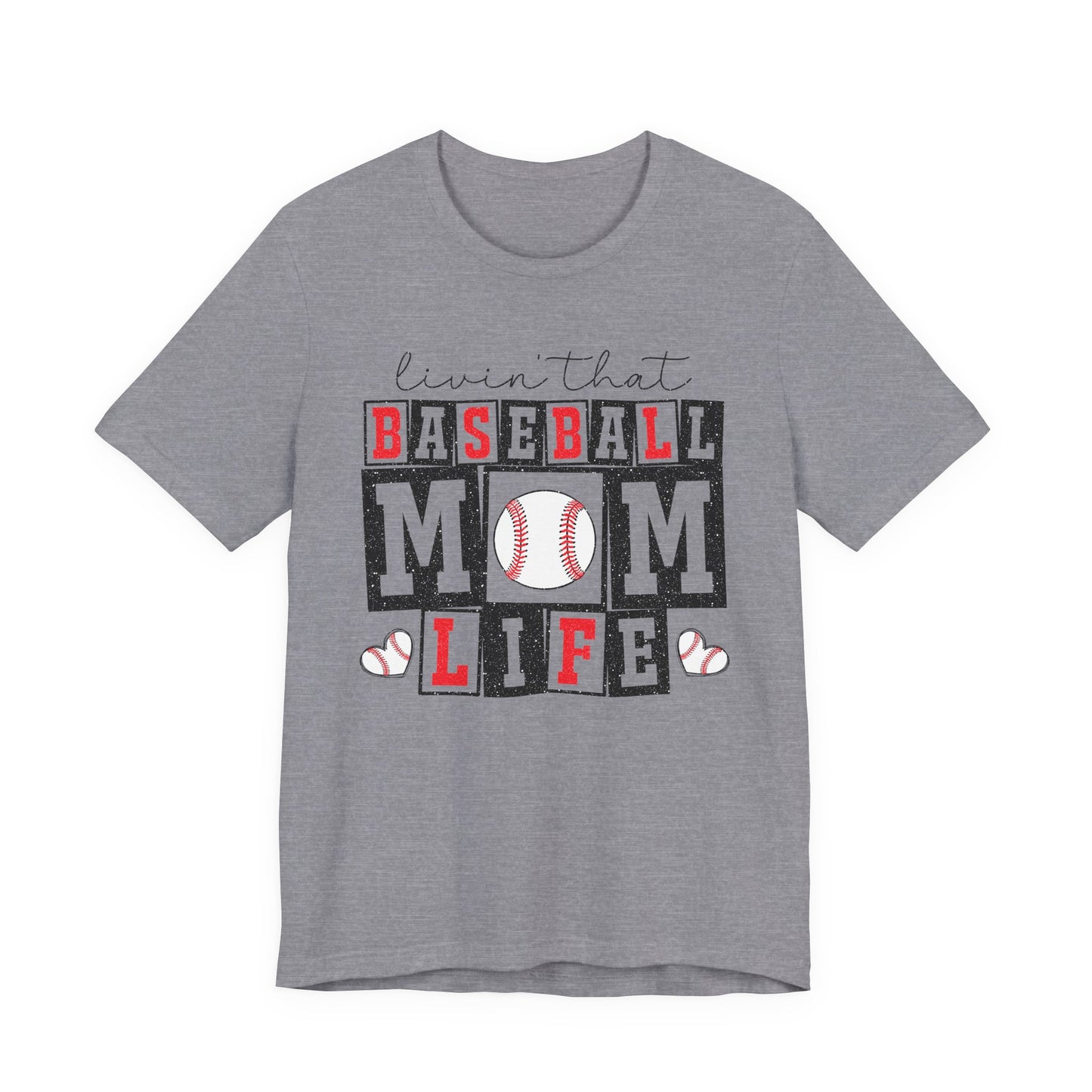 Baseball Mom Life Tee - Unisex Jersey Short Sleeve Tee, Sports Mom T-Shirt, Baseball Season Gift, Family Matching Outfits, Soft Cotton