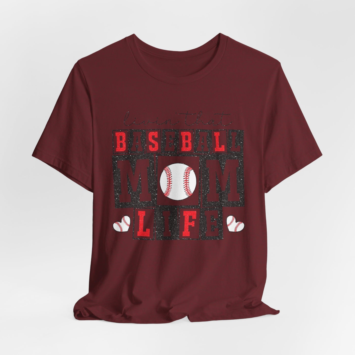 Baseball Mom Life Tee - Unisex Jersey Short Sleeve Tee, Sports Mom T-Shirt, Baseball Season Gift, Family Matching Outfits, Soft Cotton