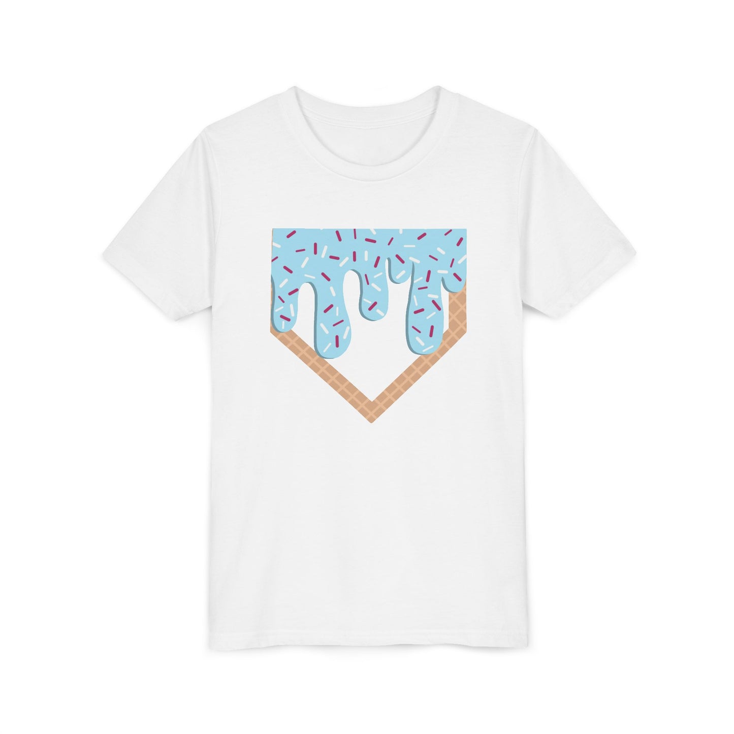 Youth T-Shirt Home Plate Ice cream Drip Tee