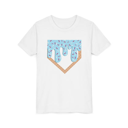 Youth T-Shirt Home Plate Ice cream Drip Tee