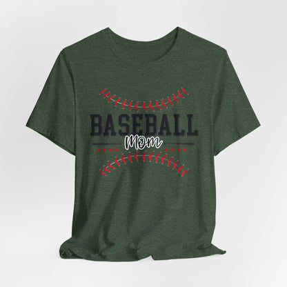 Baseball Mom Unisex Tee, Sports Fan Shirt, Team Mom T-Shirt, Mother's Day Gift, Game Day Apparel, Baseball Mom Shirt
