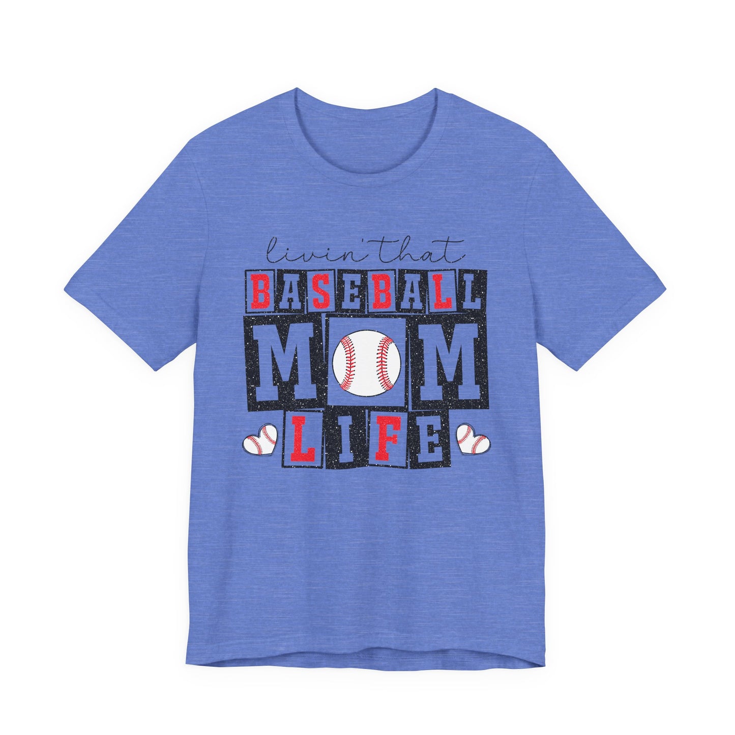 Baseball Mom Life Tee - Unisex Jersey Short Sleeve Tee, Sports Mom T-Shirt, Baseball Season Gift, Family Matching Outfits, Soft Cotton