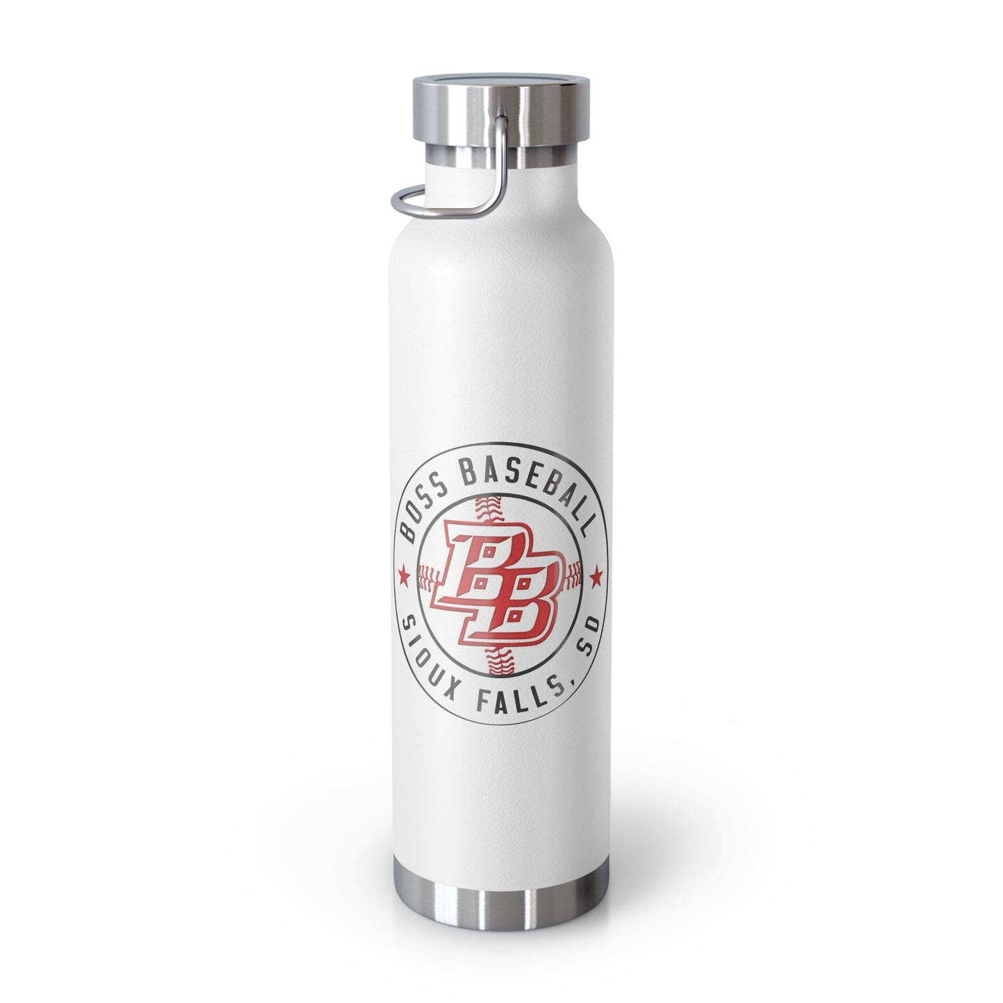 Boss Baseball 22oz Insulated Water Bottle — Copper Vacuum Travel Flask