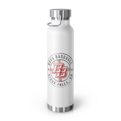 Boss Baseball 22oz Insulated Water Bottle — Copper Vacuum Travel Flask
