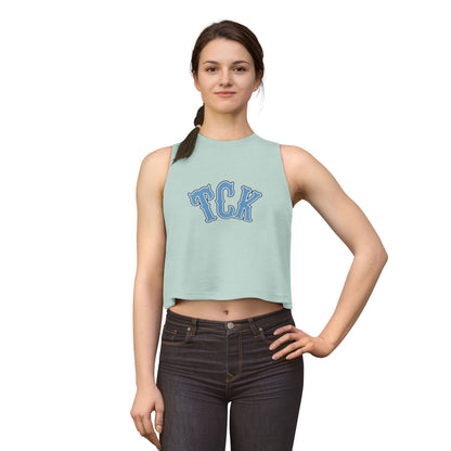 TCK Crop Top — Vintage Lettering Athletic Tank Top for Women