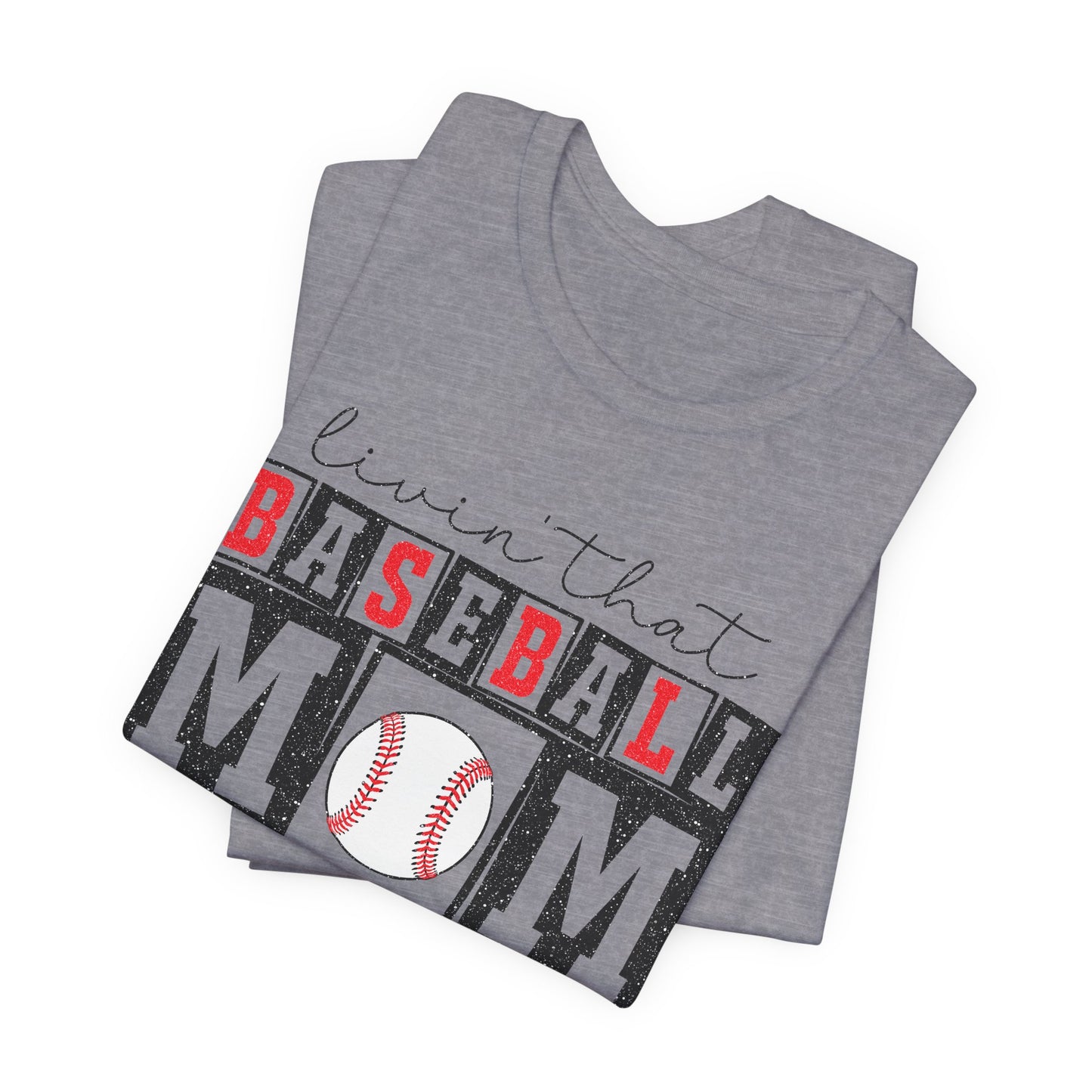Baseball Mom Life Tee - Unisex Jersey Short Sleeve Tee, Sports Mom T-Shirt, Baseball Season Gift, Family Matching Outfits, Soft Cotton