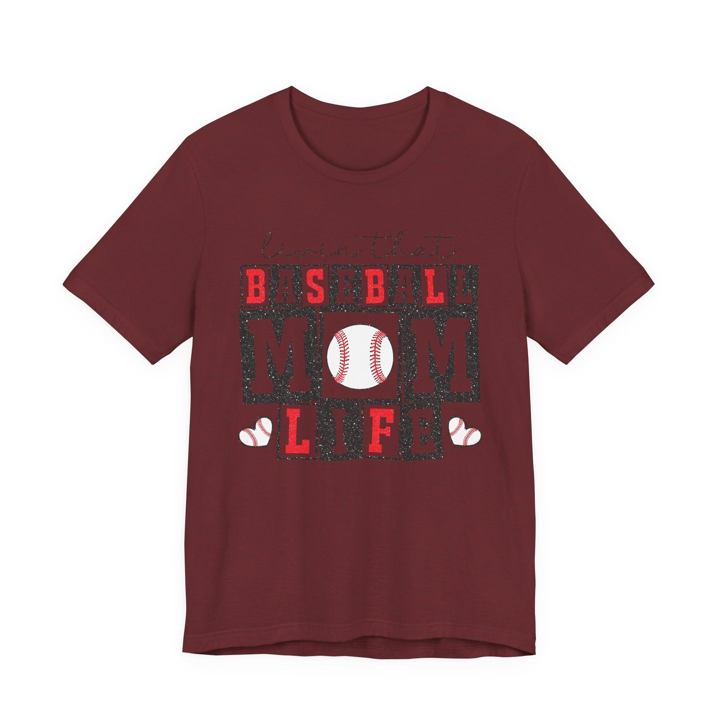 Baseball Mom Life Tee - Unisex Jersey Short Sleeve Tee, Sports Mom T-Shirt, Baseball Season Gift, Family Matching Outfits, Soft Cotton