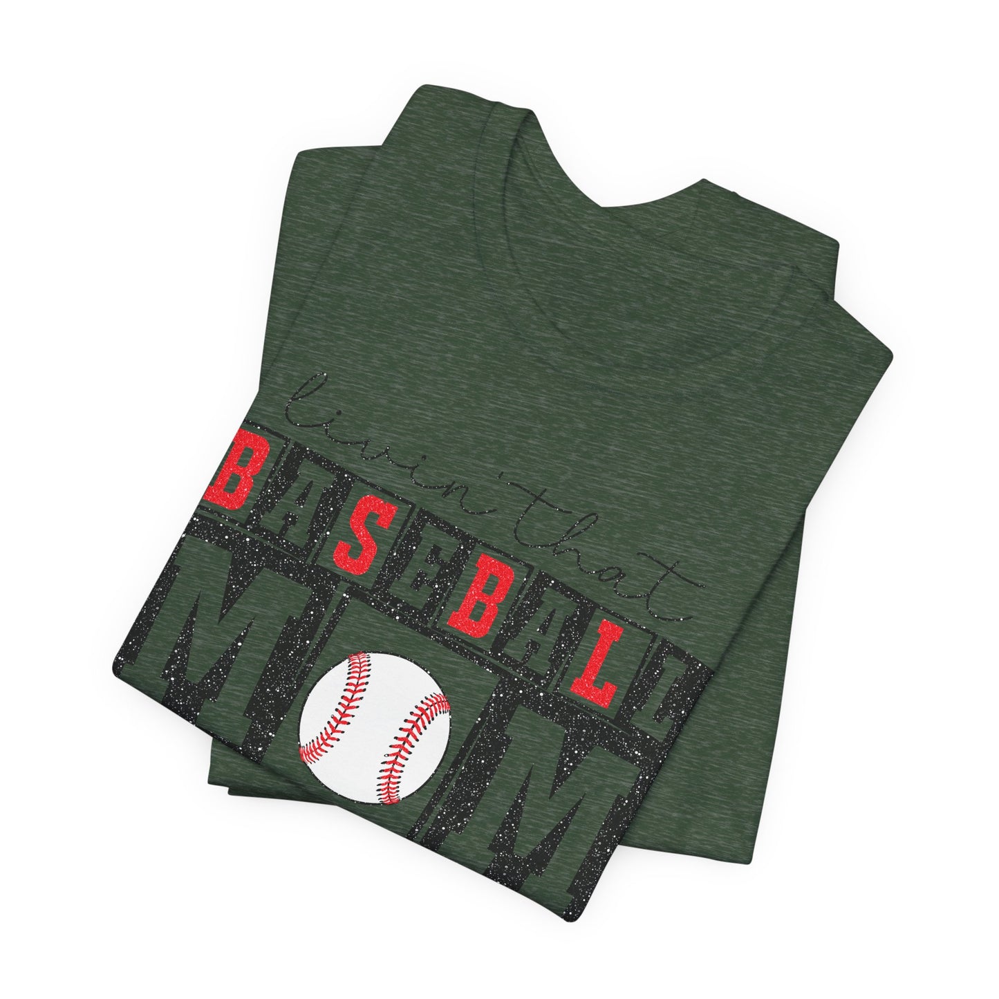 Baseball Mom Life Tee - Unisex Jersey Short Sleeve Tee, Sports Mom T-Shirt, Baseball Season Gift, Family Matching Outfits, Soft Cotton