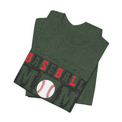 Baseball Mom Life Tee - Unisex Jersey Short Sleeve Tee, Sports Mom T-Shirt, Baseball Season Gift, Family Matching Outfits, Soft Cotton