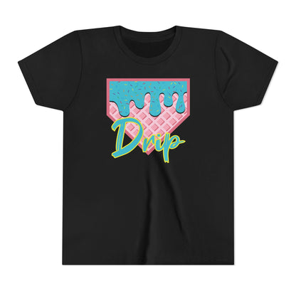 Home Plate Waffle Cone Drip Youth Tee
