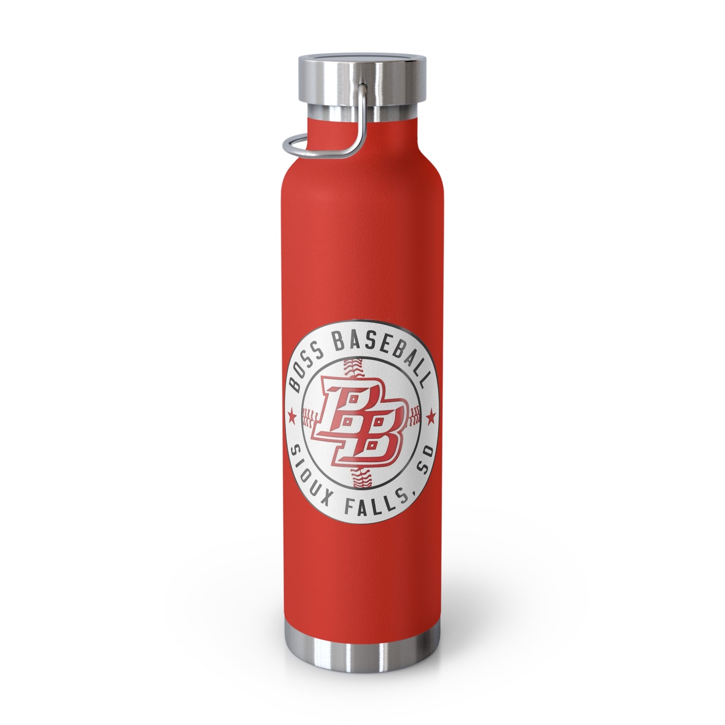 Boss Baseball 22oz Insulated Water Bottle — Copper Vacuum Travel Flask