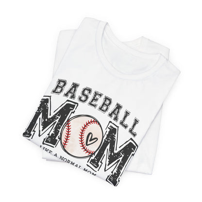 Funny Mom Baseball Tee, Loud Mama Shirt, Mother's Day Gift, Mom Life Apparel, Unisex Jersey Short Sleeve Tee