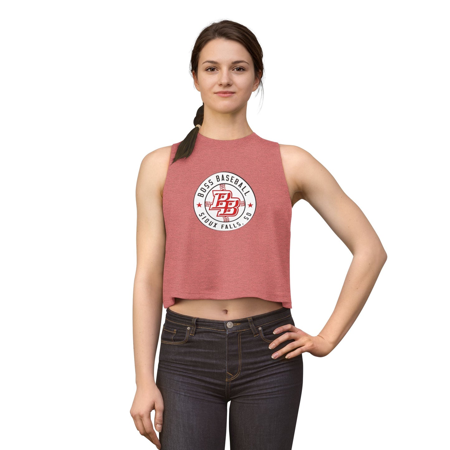 Boss Baseball Sioux Falls Crop Top — Women's Athletic Baseball Tank