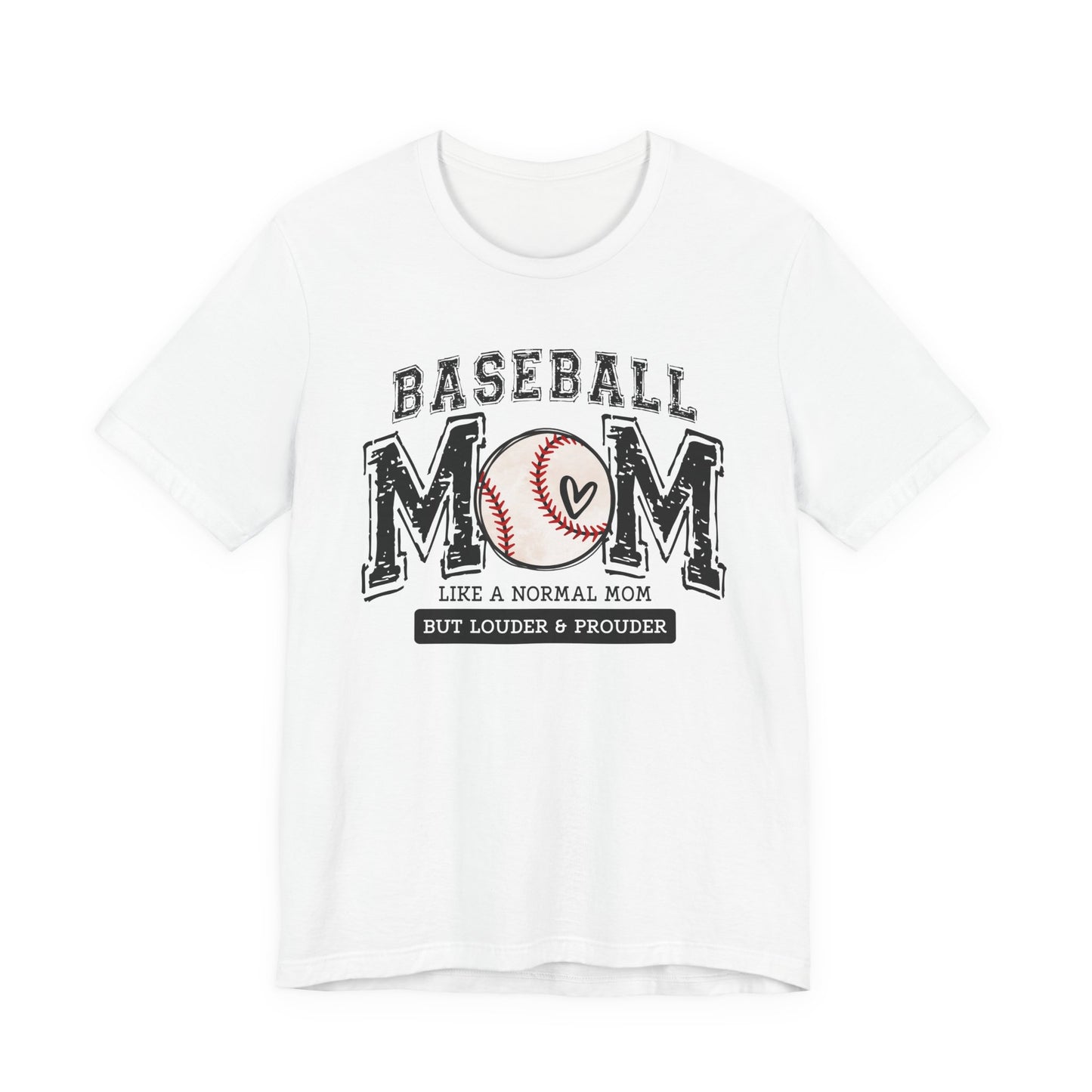 Funny Mom Baseball Tee, Loud Mama Shirt, Mother's Day Gift, Mom Life Apparel, Unisex Jersey Short Sleeve Tee