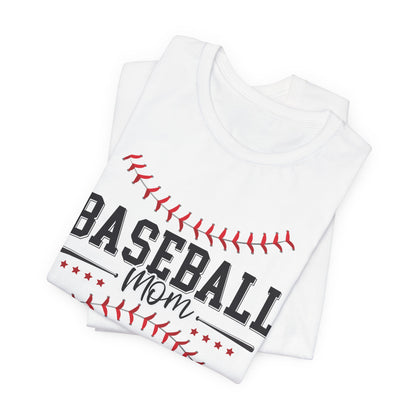 Baseball Mom Unisex Tee, Sports Fan Shirt, Team Mom T-Shirt, Mother's Day Gift, Game Day Apparel, Baseball Mom Shirt