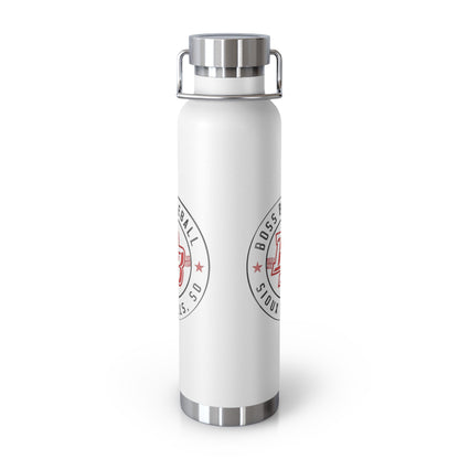 Boss Baseball 22oz Insulated Water Bottle — Copper Vacuum Travel Flask
