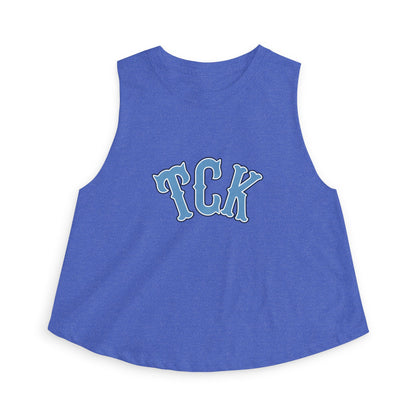 TCK Crop Top — Vintage Lettering Athletic Tank Top for Women