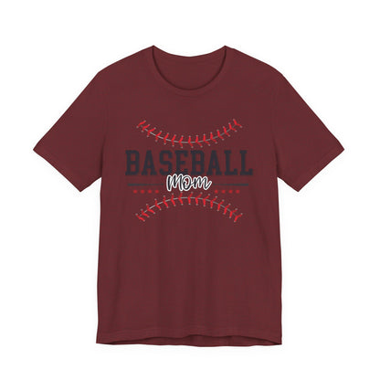 Baseball Mom Unisex Tee, Sports Fan Shirt, Team Mom T-Shirt, Mother's Day Gift, Game Day Apparel, Baseball Mom Shirt