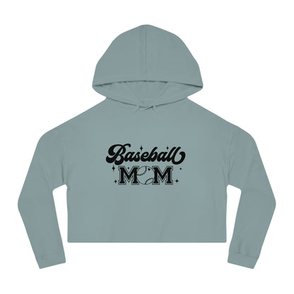 Baseball Mom Cropped Hooded sweatshirt