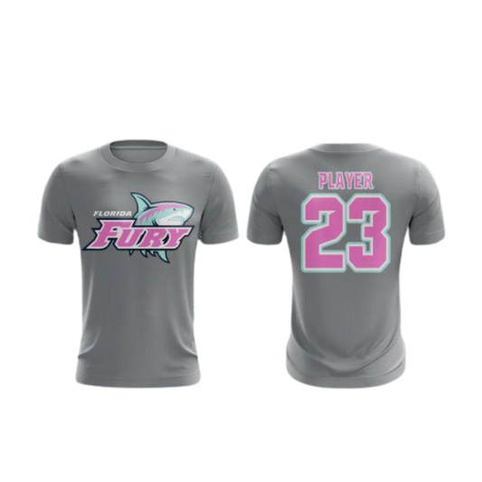 Gray Performance Fan Tee