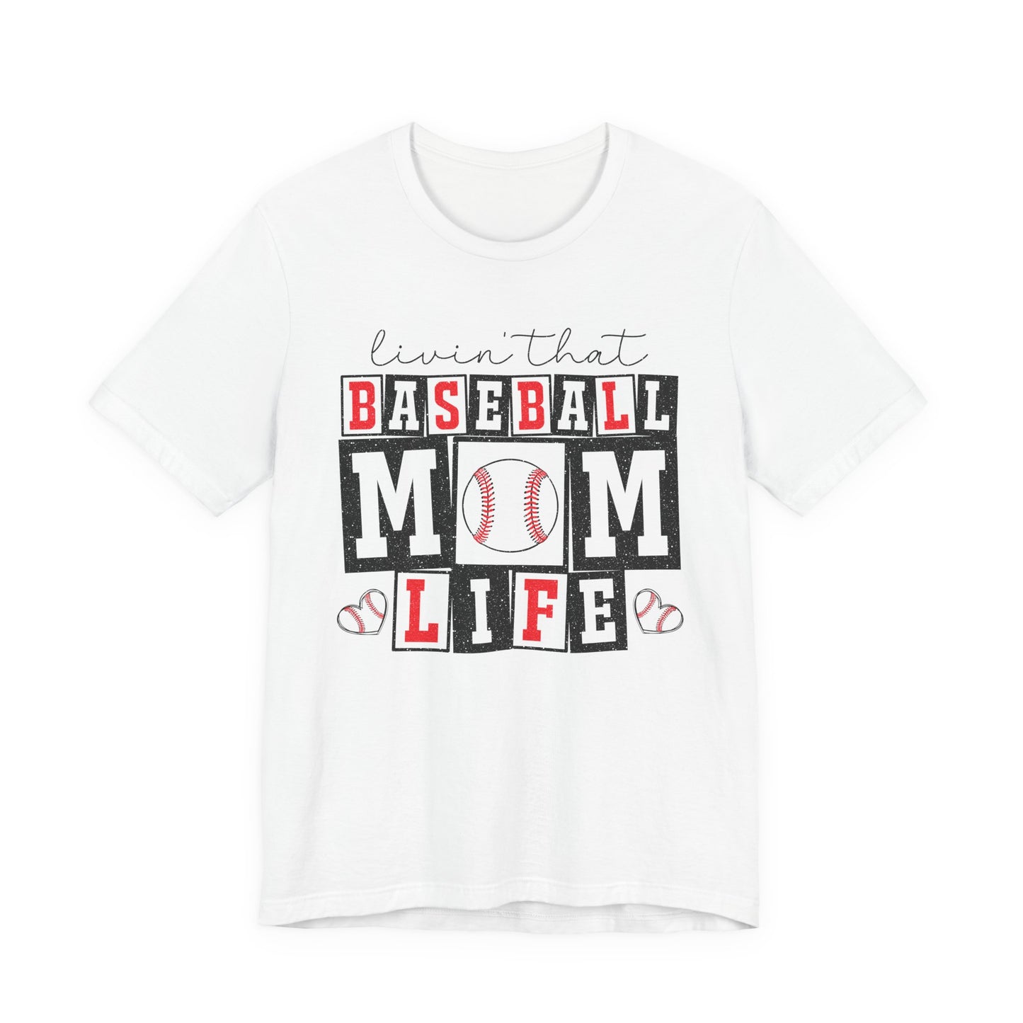 Baseball Mom Life Tee - Unisex Jersey Short Sleeve Tee, Sports Mom T-Shirt, Baseball Season Gift, Family Matching Outfits, Soft Cotton