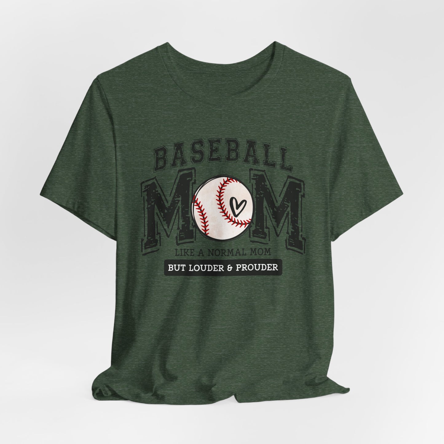 Funny Mom Baseball Tee, Loud Mama Shirt, Mother's Day Gift, Mom Life Apparel, Unisex Jersey Short Sleeve Tee