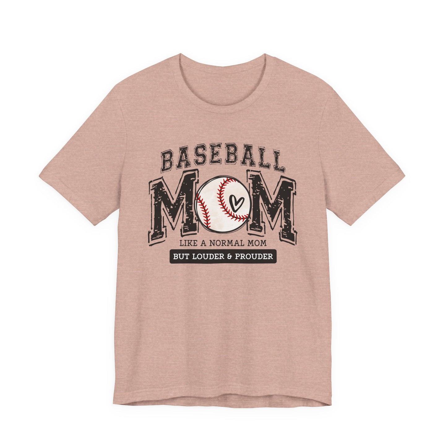Funny Mom Baseball Tee, Loud Mama Shirt, Mother's Day Gift, Mom Life Apparel, Unisex Jersey Short Sleeve Tee
