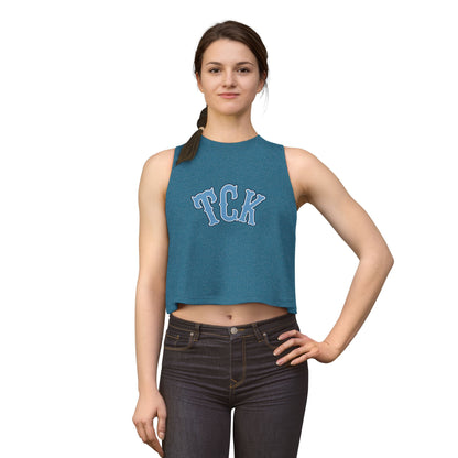 TCK Crop Top — Vintage Lettering Athletic Tank Top for Women