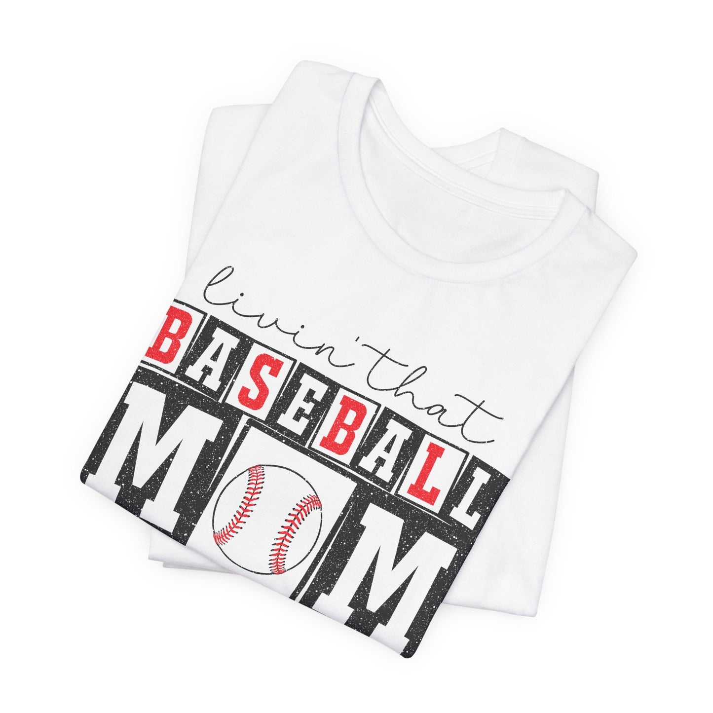 Baseball Mom Life Tee - Unisex Jersey Short Sleeve Tee, Sports Mom T-Shirt, Baseball Season Gift, Family Matching Outfits, Soft Cotton