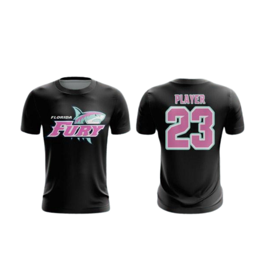 Black Performance Fan Tee