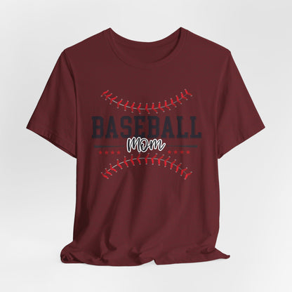 Baseball Mom Unisex Tee, Sports Fan Shirt, Team Mom T-Shirt, Mother's Day Gift, Game Day Apparel, Baseball Mom Shirt
