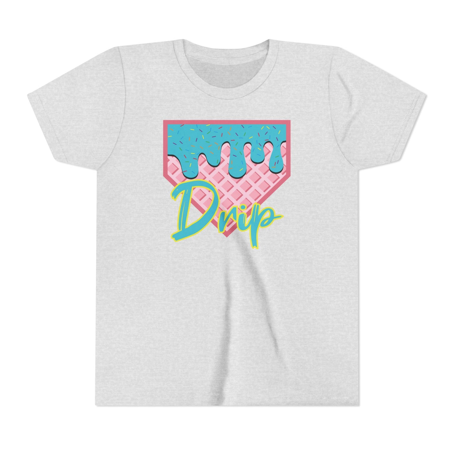 Home Plate Waffle Cone Drip Youth Tee